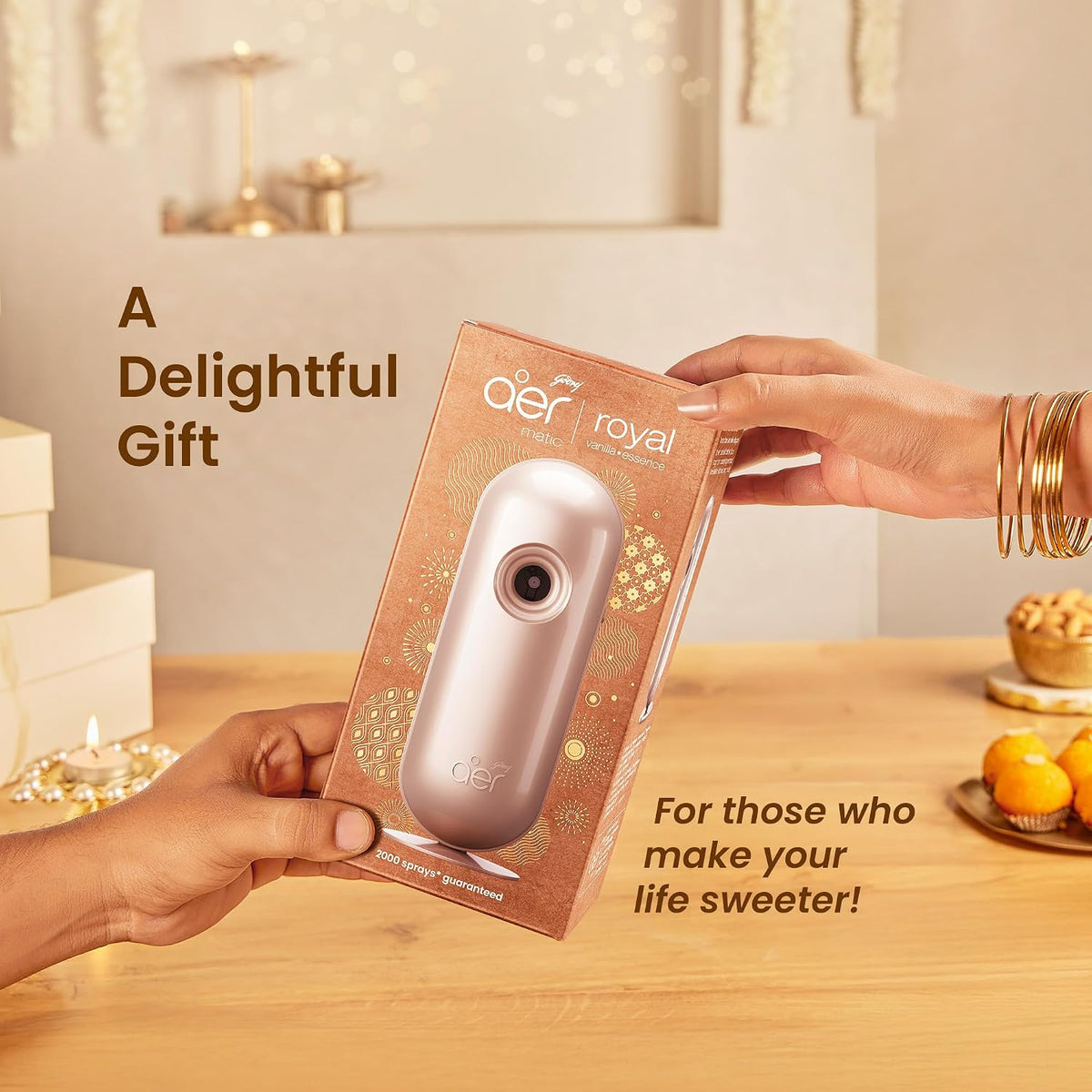 Godrej aer Matic Automatic Room Fresheners Refill Pack | Royal Vanilla Essence | 2000 Sprays Guaranteed | Lasts up to 60 days (210ml)