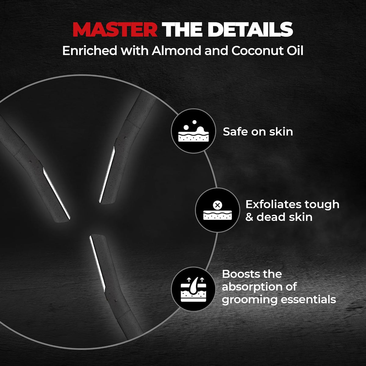 Beardo Moochwala Growth Combo for Men | Derma Roller + Moustache Growth Roll-On + Styling Tool | Helps Stimulate Hair Follicles | Supports Thicker, Fuller-Looking Moustache | Easy At-Home Moustache Care Kit