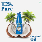 Dabur Anmol Gold 100% Pure Coconut Oil - 600ml (Pack of 2) | Natural | Nariyal Tel | Sourced from Handpicked Sundried Coconuts | Multipurpose Oil