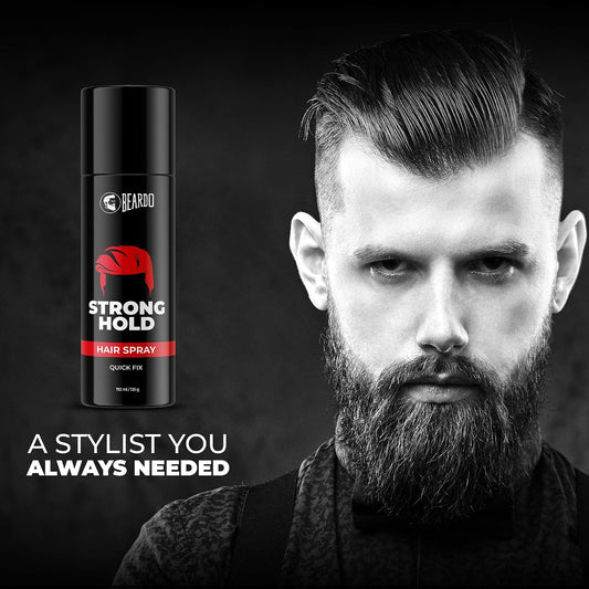 Beardo Strong Hold Hair Spray, 192 ml (Pack of 2) | Hair Spray for Men | Hair Styling | Hair Setting Spray | Hair Fixing Spray | Strong Hold | Natural Shine