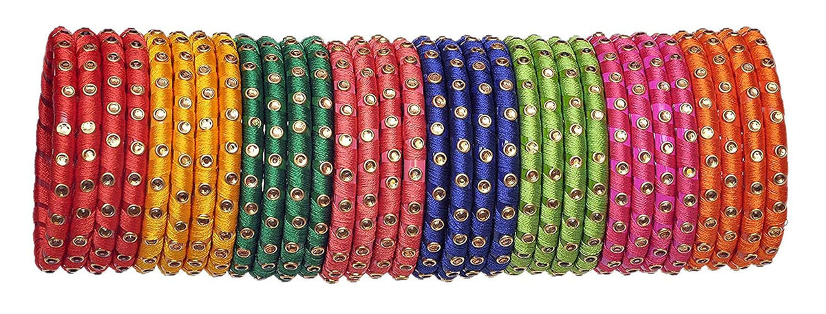 NMII Bangle Set for Women (Multi-Colour)