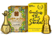 Parag Fragrances Combo of Luxury & Premium Attar Perfumes (Alcohol Free & Long Lasting) (Musk Safi & Great Sweet Sandal)