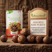 IndianJadiBooti Reetha Whole | Soapnut (Aritha) | Sapindus Mukorossi | Natural SLS-Free Hair Cleanser, Shampoo & Conditioner | Organic Laundry Alternative | Dried & Raw | 1kg Pack