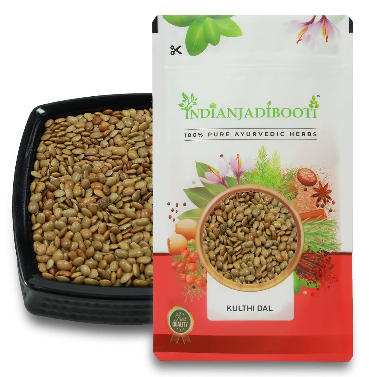 IndianJadiBooti Kulthi Dal (Horse Gram) | 100g Pack of 2 | Premium Unpolished & Stone-Free | Ayurvedic Superfood for Wellness | Gahat/Kollu/Hurali/Vulavalu