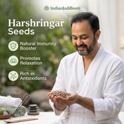 IndianJadiBooti Edible Harshringar Seeds (Nyctanthes arbor-tristis) | 100 Grams Pack