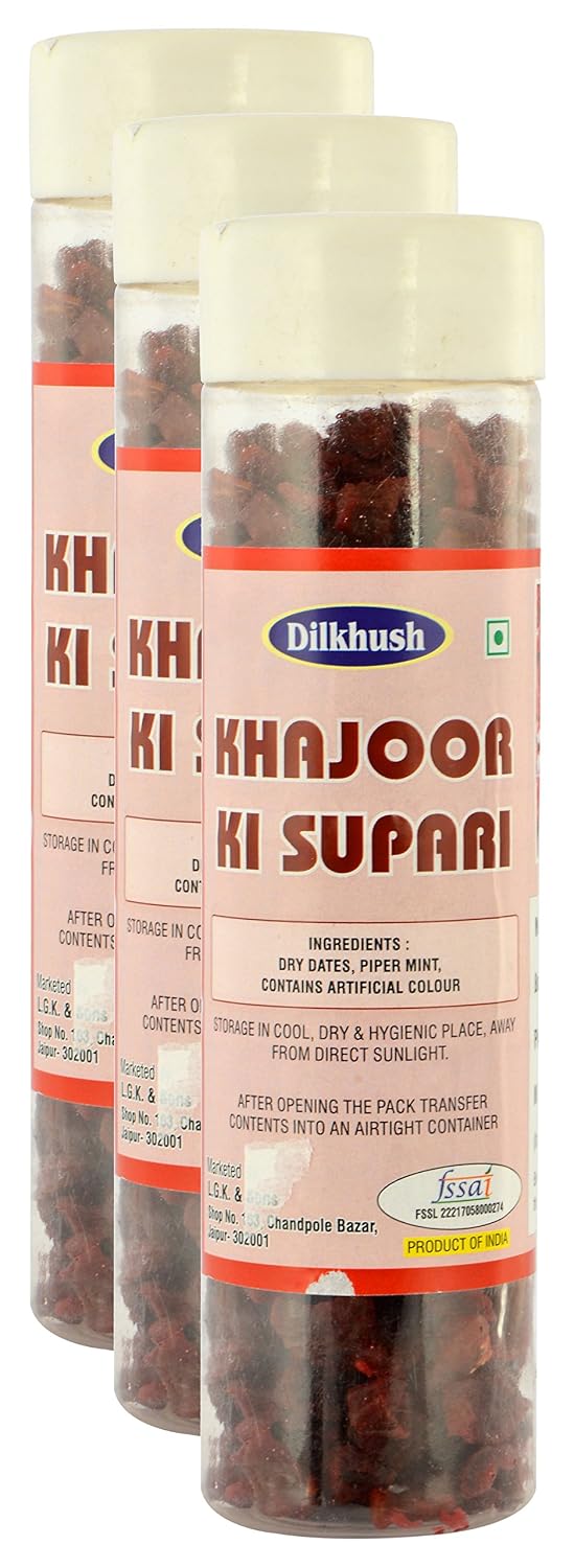 Dilkhush Khajoor Ki Supari, 150 g (Pack of 3)
