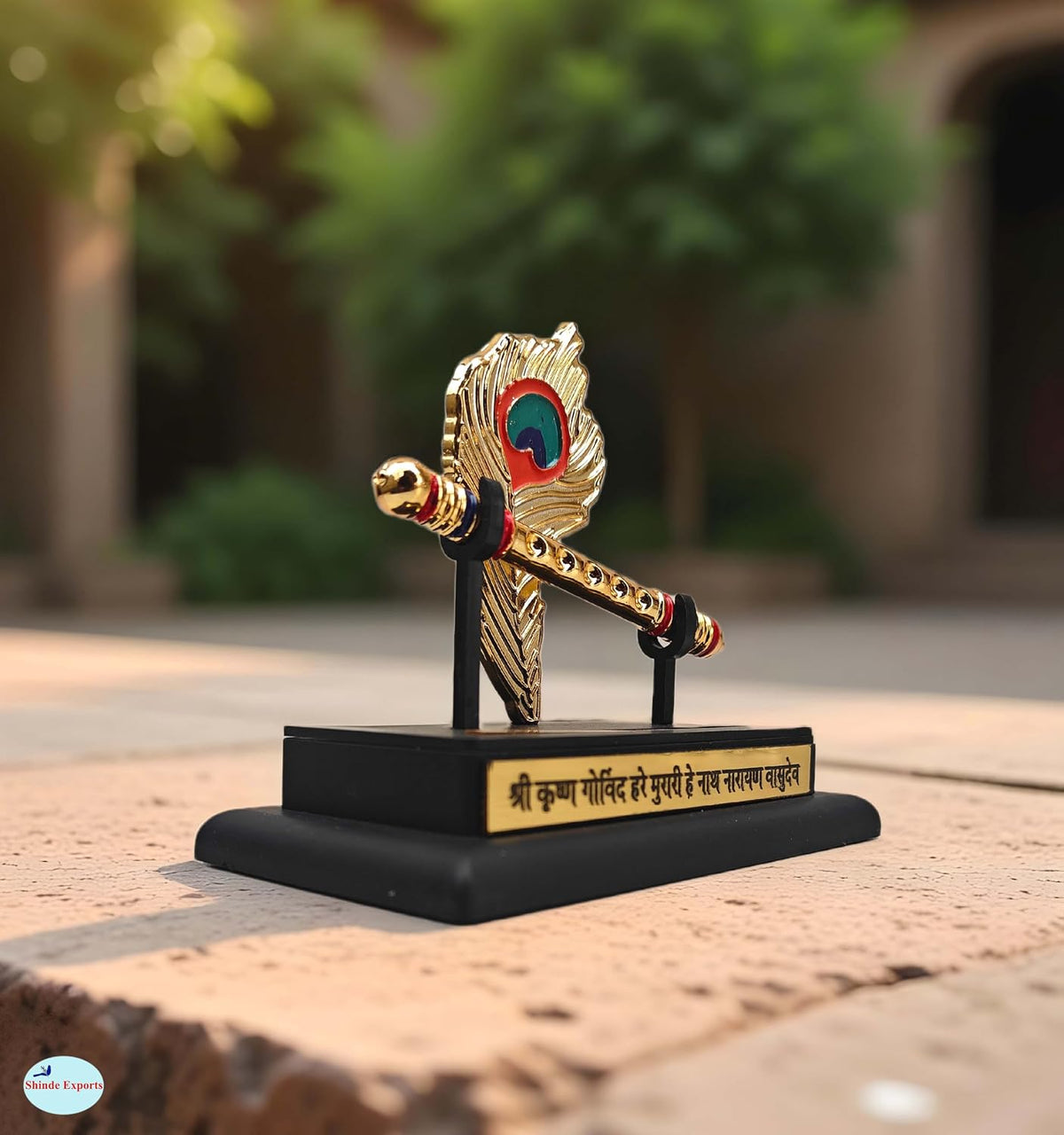 SHINDE EXPORTS Religious Plastic car Dashboard Idols Accessories Stand venkateshwara Shiva tirupati Balaji, Ganesha for Decoration Items Symbol (Flute Stand)