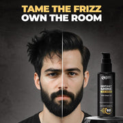Beardo Instant Shine Hair Serum for Men – 50ml | Instant Shine & Anti-frizz with Argan Oil, Made for Men's Hair, Super Light-weight | Provides shine, smoothness and damage protection | Frizz-Free Hair Serum for Men