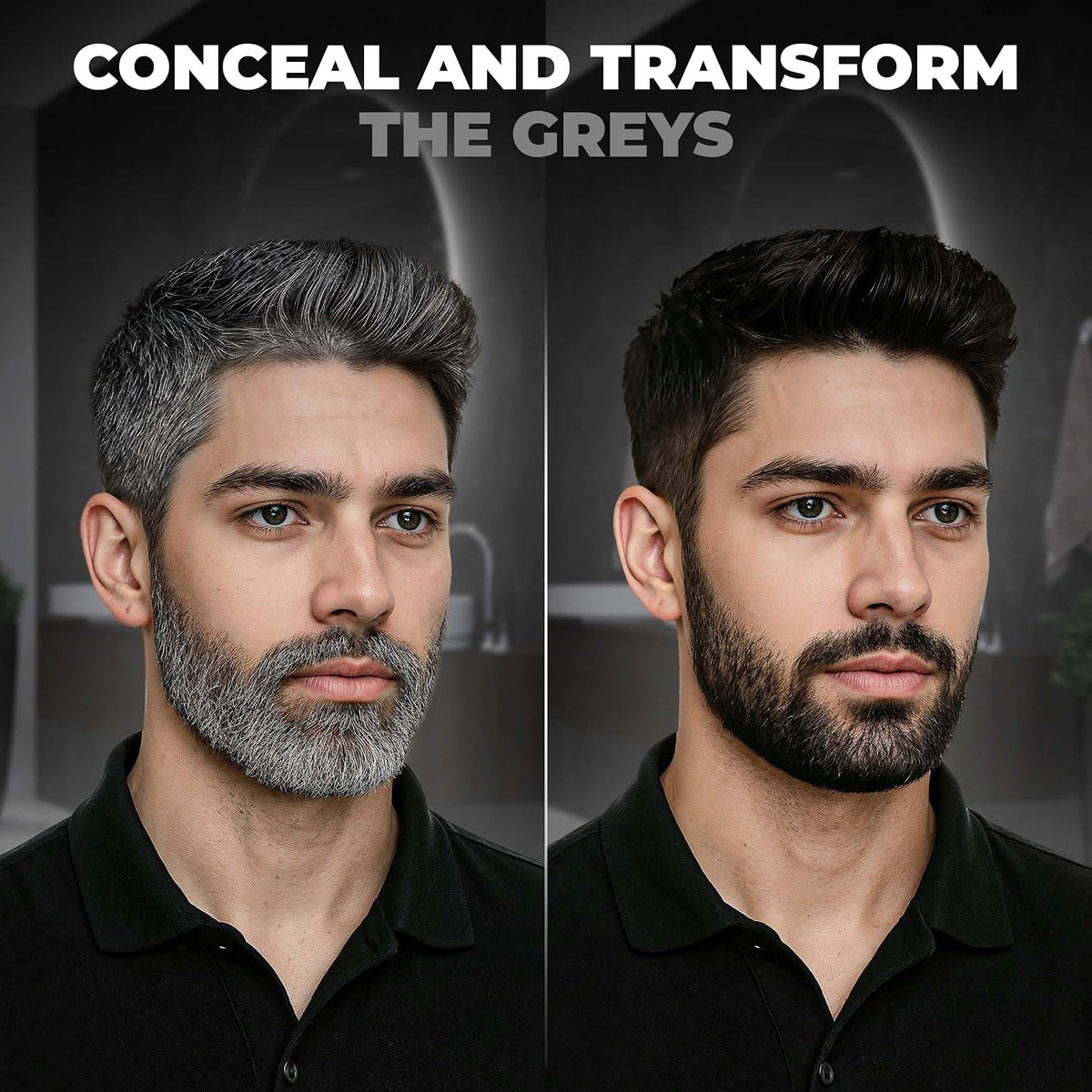 Beardo Blackout Hair Powder 4g - Black | Root Touch Up for Grey Hair | Instantly Covers Grey Roots, Beard Patches & Bald Spots | Thick Black Fiber Hairline Powder | Highly Pigmented, Long-Lasting & Matte Finish | Super-Fine Cover-up