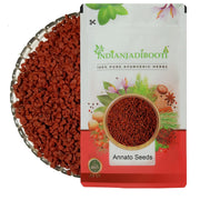 IndianJadiBooti Pure Annatto Seeds (Achiote) | 100% Natural Red Food Color & Earthy Spice for Cooking, Gravies & DIY Cosmetics (100 Grams)