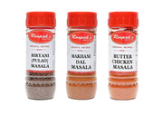 ROOPAK'S PIK-N-PAY -Combo Pack Of Biryani(Pulao)Masala + Makhni Dal Masala + Butter Chicken Masala(Pack Of 3,100Gm Each)