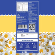 BLUE TEA - Chamomile Tea For Sleep - 25 Tea Bags - Plant Based | Get a good Sleep | Relaxation | Stress Relief | Caffeine Free - Flower Based - Herbal Tea | Single Tear Tea Box | Easy Pull Sachets