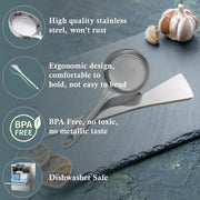 Parage 2 Pieces Stainless Steel Dosa Ladle & Turner/Palta Heavy Gauge | Dosa Making Spoon with Flat Base and Spatula | Kitchen Tools for Cooking (Size-20.5cm, 31.5cm, Silver)
