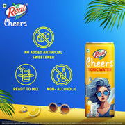 Dabur Real Cheers Tonic Water - 250ml | Premium Cocktail Mixer | Crisp, Refreshing and balanced taste | Perfect for Home Bars, Parties & Gifting | Best mixer for Cocktails & Mocktails