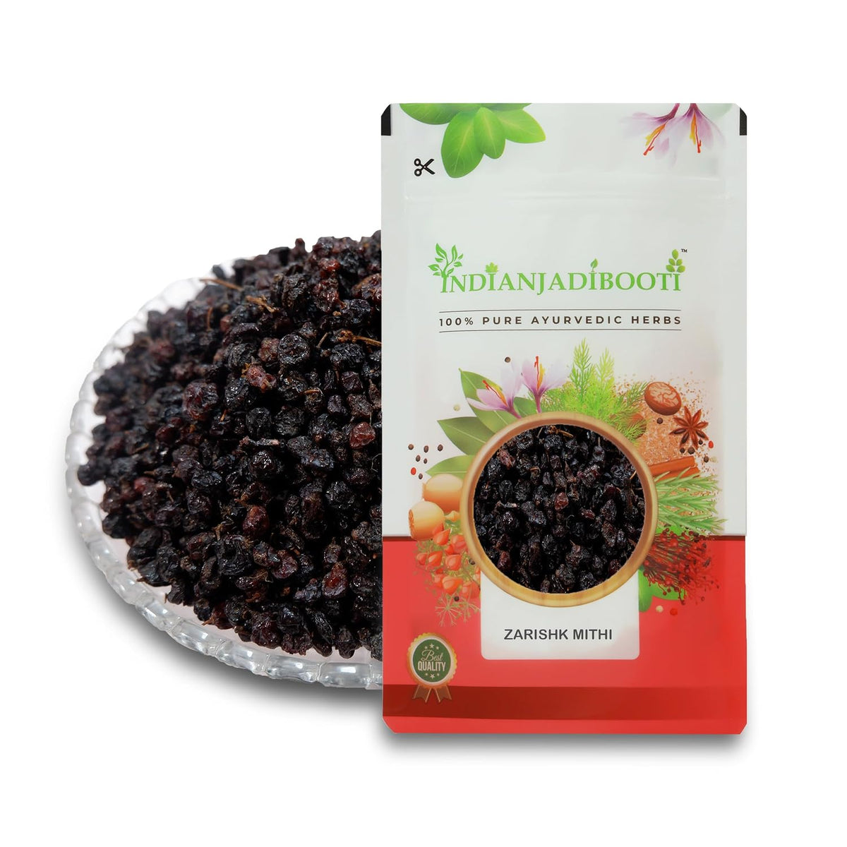IndianJadiBooti Premium Zarishk (Barberry) | Botanical for Antioxidant Vitality, Digestive Harmony & Artisan Culinary Tartness | Berberis aristata | Vitamin C rich berries | 100 Grams