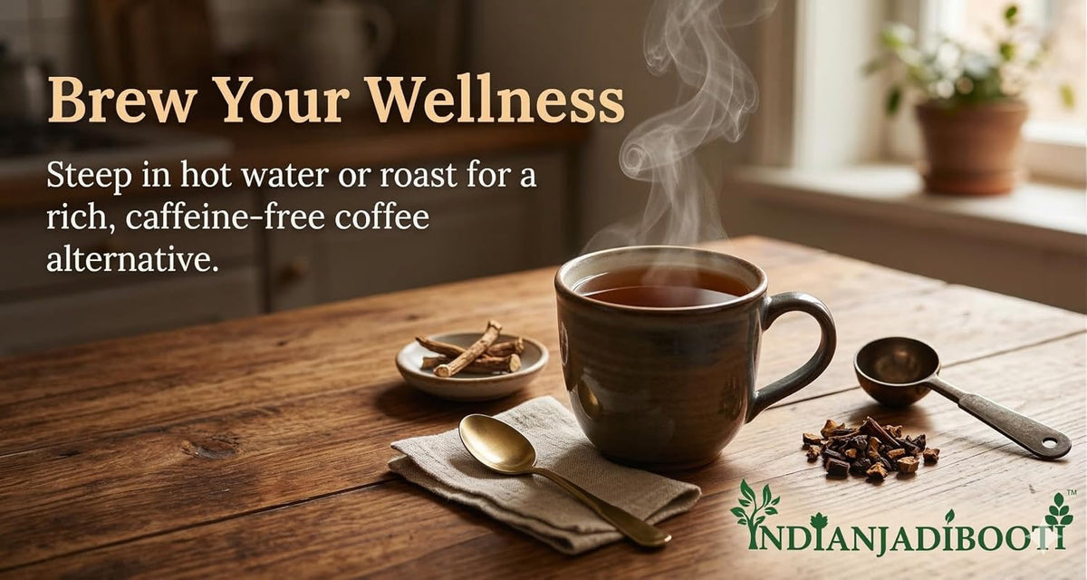 IndianJadiBooti Dandelion Roots | Pure Dried Singhparni Jad | Natural Liver Detox Tea Herb | 100% Raw & Unpolished Botanical | Supports Daily Wellness | Premium Veda Pack250 Grams Pack