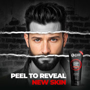 Beardo Activated Charcoal Peel Off Mask for Men, 100g | Charcoal Face Mask for Glowing Skin | Detoxing Facial Kit for Men | Peel Off Mask For Oily & Dirt free skin