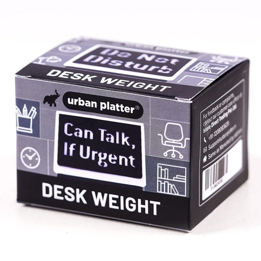 Urban Platter Desk Weight, 71g (3 in 1 Paper Weight, Heavy & Durable, Perfect for Office Desk, with Message for Efficient Management)