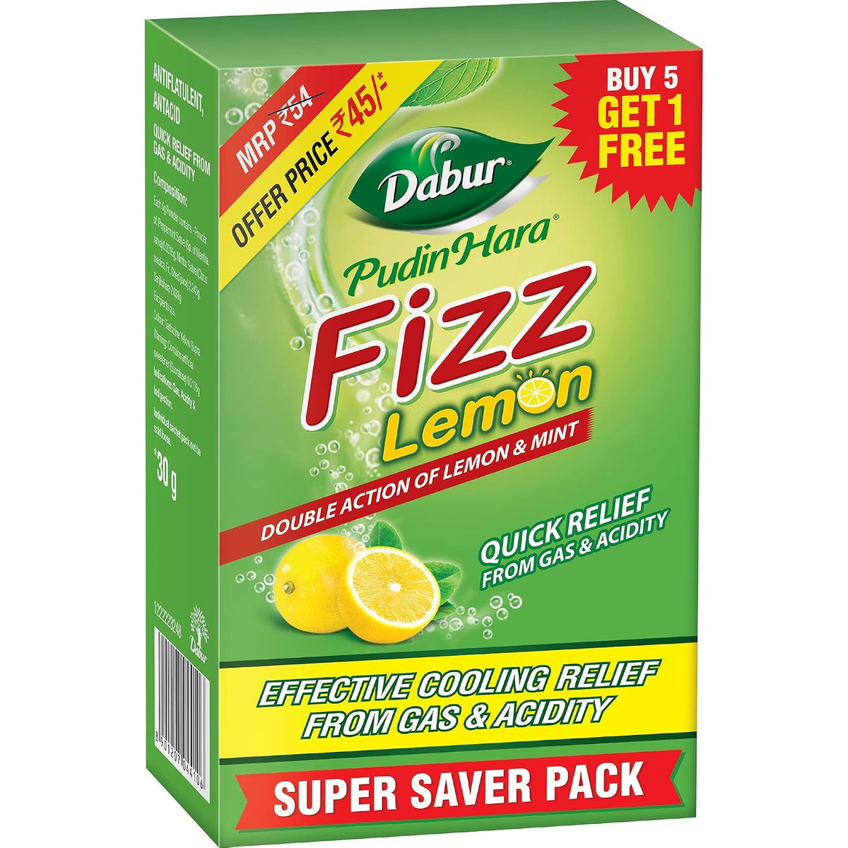 Dabur Pudin Hara Lemon Fizz - 30 Gm