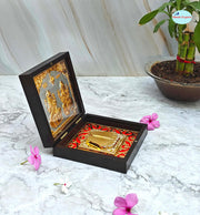 SHINDE EXPORTS Shirdi Sai Baba Charan paduka Gift Box for puja (12x12cm)