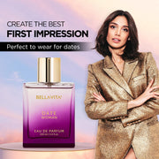 Bella Vita Luxury Date Woman Long Lasting Perfume for Women | EDP 2 x 100ml | Pink Pepper, Jasmine & Vanilla | Floral, Woody & Fruity Premium | Fragrance You’ll Love