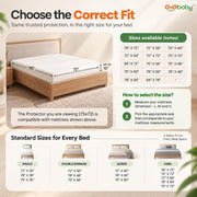 OYO BABY Queen Mattress Cover Protector | Waterproof Cotton Feel Terry Surface with TPU Backing | 360° Fitted Bed Protection | Suitable for Baby, Kids & Adults | 75 x 60 Inch (6.25 x 5 Ft) - Maroon