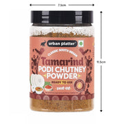 Urban Platter Classic South Indian Tamarind Podi Chutney Powder, 250g (Ready to use, Just add ghee or Oil)