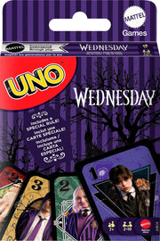 Mattel Games UNO Wednesday Card Game, Ages 7+, 2-10 Players
