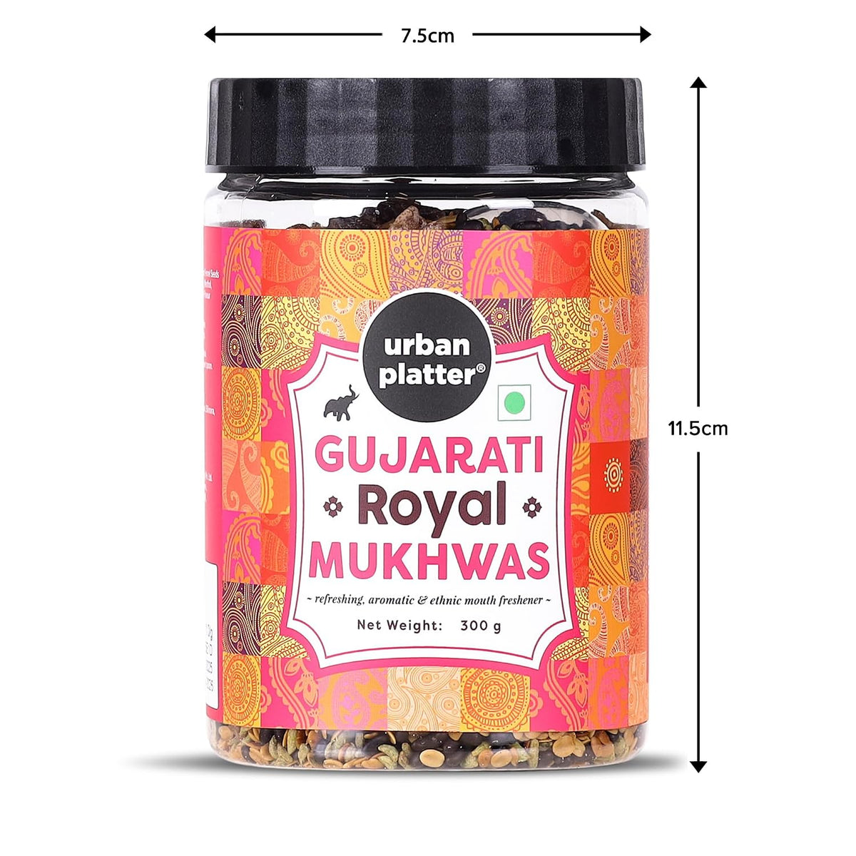 Urban Platter Traditional Gujarati Royal Mukhwas, 300g (Mouth Freshener | Digestive | After-Meal Snack | Rich in Fibre)