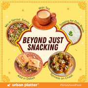 Urban Platter Baked Bhujia/Bhujiya Ratlami, 200g (Baked Not Fried, Better-For-You Indian Snack, 4.4g Protein & 2.3g Fibre)