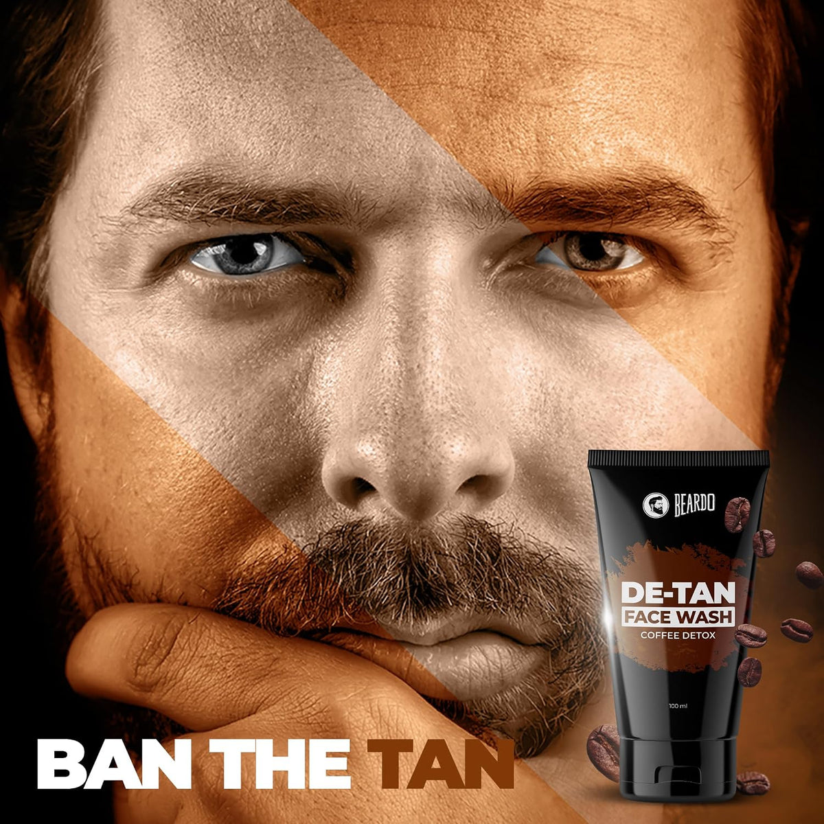 Beardo Ban the Tan Kit | Grooming kit for men | Detan Facewash for men with Coffee extracts & Vitamin E| Detan Face Scrub for Men | Rakhi Gift Hamper for Brother | Gift for Brother | Gift for boyfriend