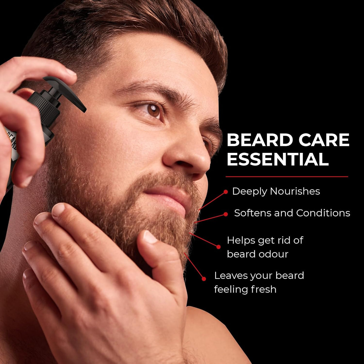 Beardo Don Growth Kit- Beard Growth Oil, Beard Wash & Derma Roller 0.5mm | Beard Care Kit for Men | Boosts Beard Growth | For Patchy Beard | Beard Growth KIt for Men - Set of 3