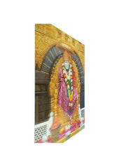 SHINDE EXPORTS Religious Saibaba 3D Photo Poster with Amazing Embossing Effect (Pink, 8x11 inches)