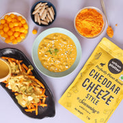 Urban Platter Cheddar Cheese Style Seasoning, 1 kg (Perfectly Plant-based | Ideal for Pop Corn, Fries, Pasta, and more | Super-Value pack)
