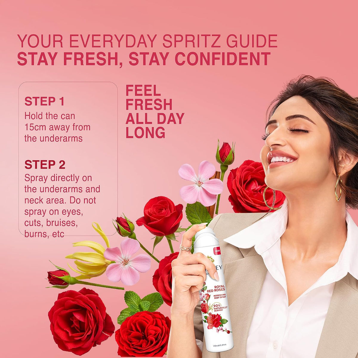 Yardley London Royal Red Roses Refreshing Deo For Women, 150ml