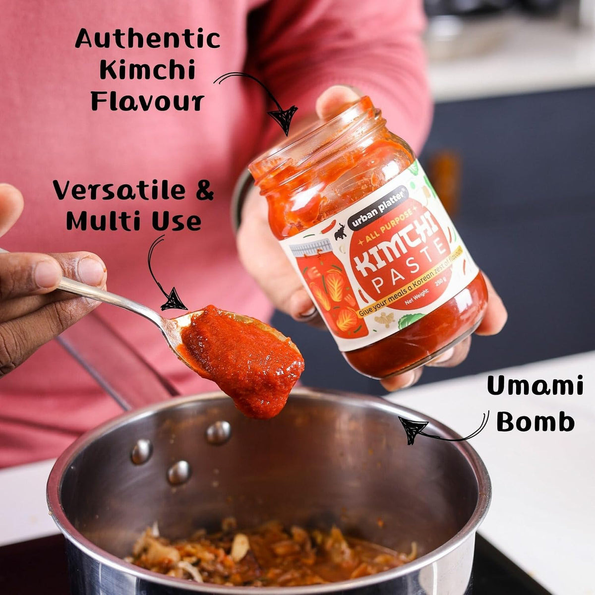 Urban Platter Kimchi Paste 250 Grams (Kimchi Sauce | Umami | Ultimate Korean Flavour)