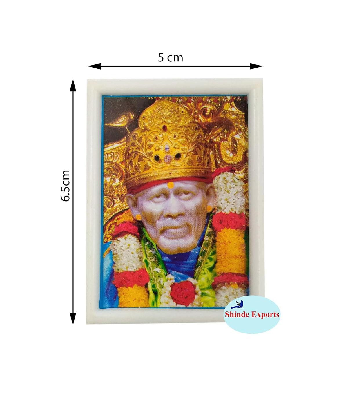 SHINDE EXPORTS shirdi saibaba Fridge Magnets chumbak for Kitchen (Pack of six (Design 1))