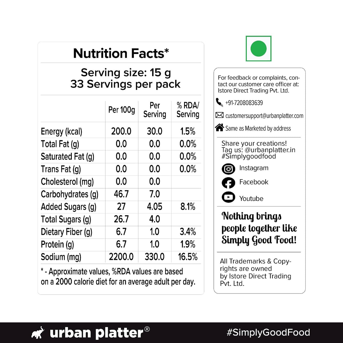 Urban Platter Korean Gochujang Paste 500g (Fermented Chilli Paste | Spicy-Sweet Umami | Plant-Based | For Bibimbap & Tteokbokki)