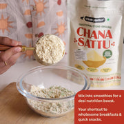 Urban Platter Chana Sattu Powder, 1kg (Traditional Roasted Gram Flour | Rich in Protein | Perfect for Sattu Drink | Gluten Free)