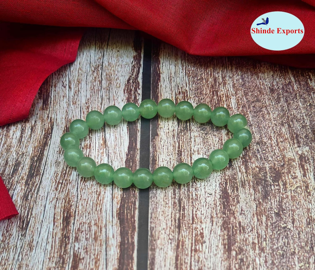SHINDE EXPORTS Natural Semi Precious Gemstone Bracelet Crystal Round Loose Beads for Men & Women. 8mm
