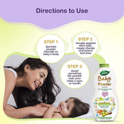 Dabur Baby Powder: Talc and Asbestos Free | With Oat Starch, Arrowroot Powder & Amba Haldi | Hypoallergenic & Dermatologically Tested with No Paraben & Phthalates - Pack of 150 g