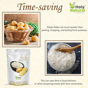 Holy Natural - The Wonder of World Potato Flakes(Dehydrated)-1 Kg|Instant Aaloo Mashed