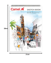 Camel 140 GSM A4 Sketch Book, 30 Sheets Paper;Acrylic