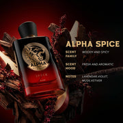 BEARDO Alpha Spice Elixir 100ml | Extrait De Parfum | Woody & Spicy Perfume For Men | Long Lasting Perfume | Premium Gift For Man | Gift For Husband | Boyfriend