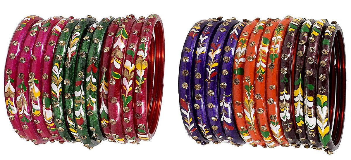NMII Bangle Set for Women (Multi-Colour)