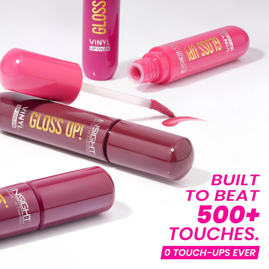 INSIGHT Gloss Up Lip Color - Blush Bloom| High-Gloss Finish | Non-Transfer | Smudge Proof | Rich Pigmentation | Lightweight, Long-Lasting Formula | All-Day Comfortable Wear (4g)