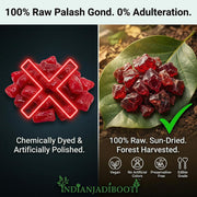 IndianJadiBooti Kamarkas Gum (Palash Gond/Butea Monosperma) – 100% Pure Raw Resin for Back Strength, Post-Pregnancy Recovery & Bone Health (50g)