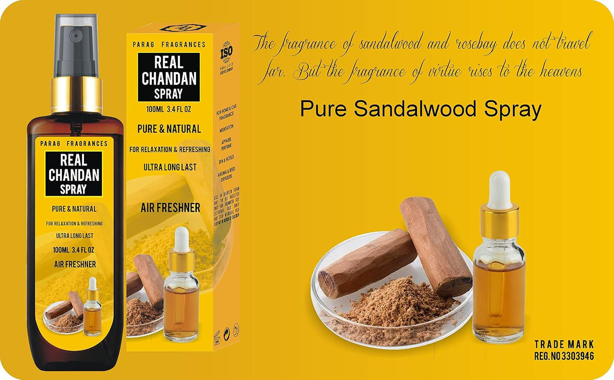 Parag fragrances Natural Room Perfume Spray/Air Freshener (Long Lasting And Made With Natural Essential Oils) 100Ml (Jasmine)