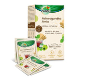 Zandu Ashwagandha Amla Ayurvedic Infusion, a Herbal Tea Enriched with 6 Ayurvedic Ingredients (25 Tea Bags)