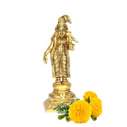 Aalayam Selveer Andal Idol Brass | Andal Devi Idol | Lord Andal Idol | Andal Amman Idol | Godess Andal Idol 15 CM Height, Gold Colour 1 No